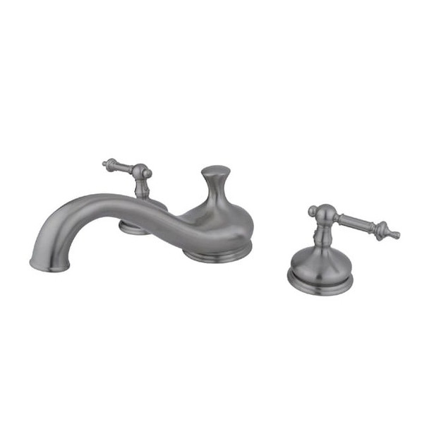 Kingston Brass Roman Tub Faucet, Brushed Nickel, Deck Mount KS3338TL