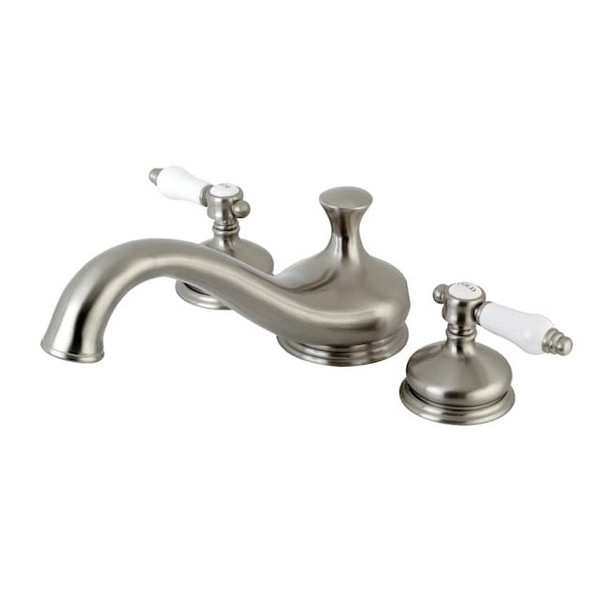 Kingston Brass Roman Tub Faucet, Brushed Nickel, Deck Mount KS3338BPL