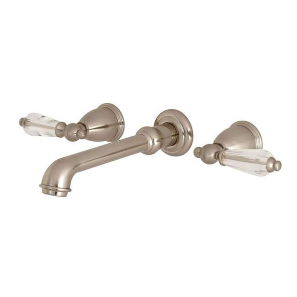 Kingston Brass Roman Tub Faucet, Brushed Nickel, Wall Mount KS7028WLL