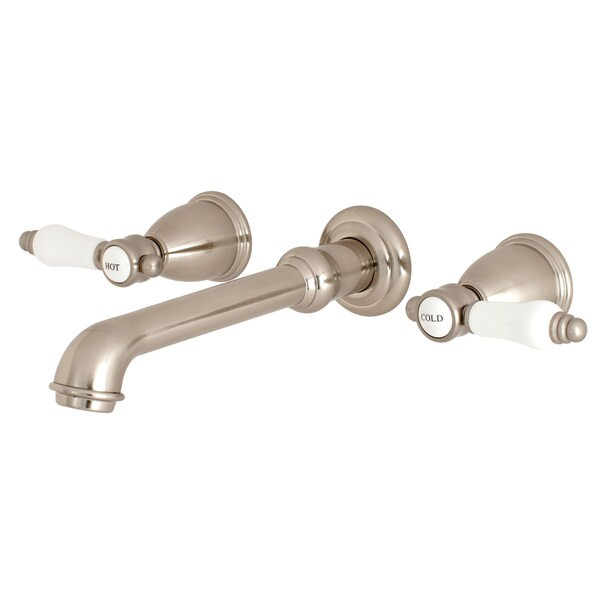 Kingston Brass Roman Tub Faucet, Brushed Nickel, Wall Mount KS7028BPL
