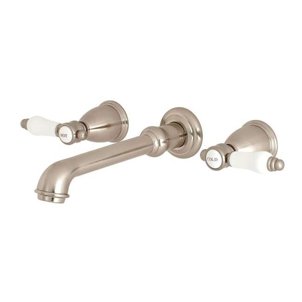 Kingston Brass Roman Tub Faucet, Brushed Nickel, Wall Mount KS7028BPL