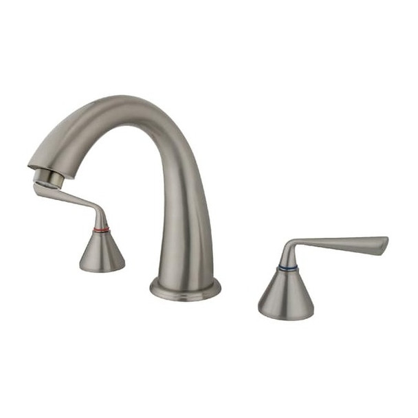 Kingston Brass Roman Tub Faucet, Brushed Nickel, Deck Mount KS2368ZL