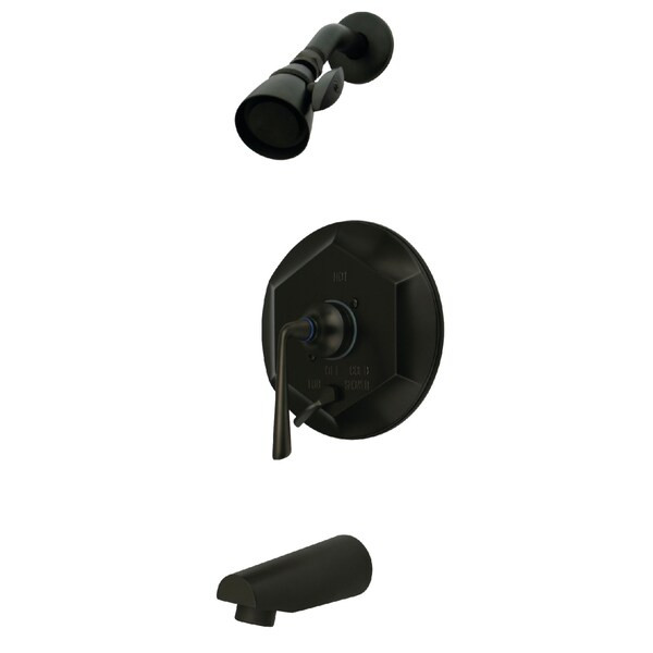 Tub and Shower Faucet, Standard, 3, Wall Mount, Oil Rubbed Bronze