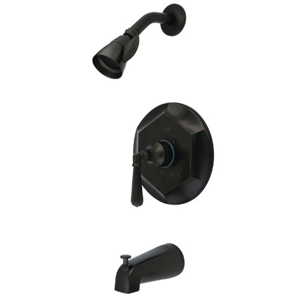Tub and Shower Faucet, Standard, 3, Wall Mount, Oil Rubbed Bronze