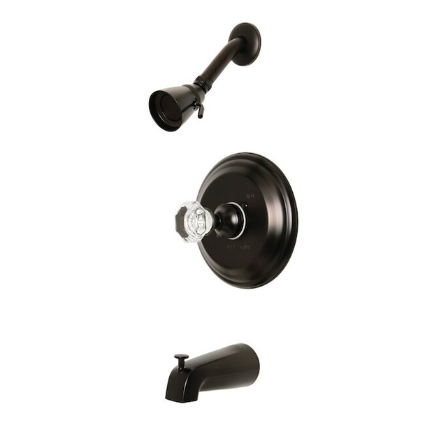 Tub and Shower Faucet, Standard, 5-1/8", 3, Wall Mount, Oil Rubbed Bronze