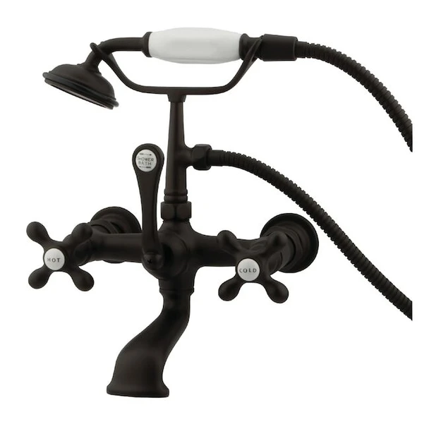 Wall-Mount Clawfoot Tub Faucet, Oil Rubbed Bronze, Tub Wall Mount