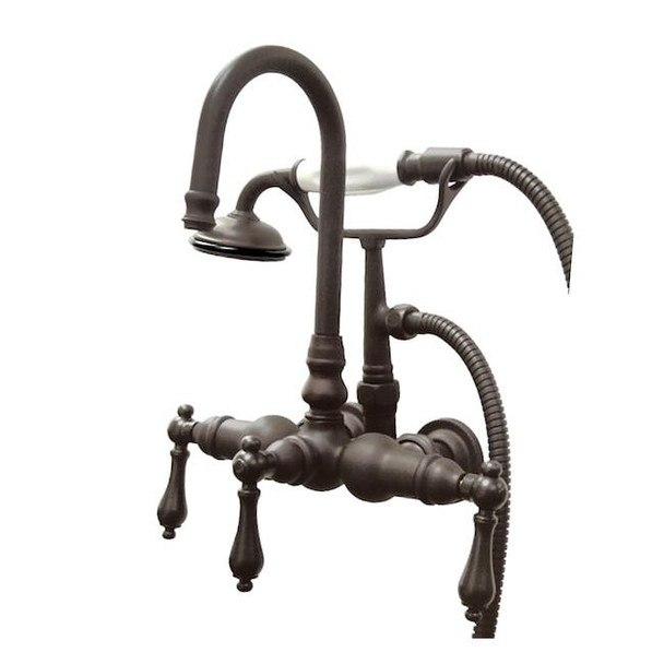 Wall-Mount Clawfoot Tub Faucet, Oil Rubbed Bronze, Tub Wall Mount