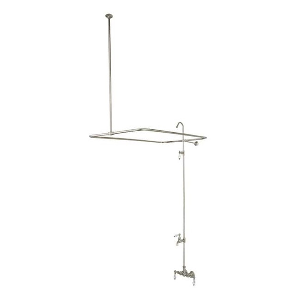 Wall-Mount Clawfoot Tub Faucet, Brushed Nickel, Tub Wall Mount