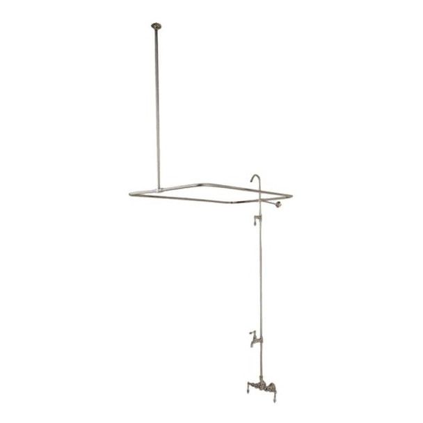 Wall-Mount Clawfoot Tub Faucet, Brushed Nickel, Tub Wall Mount