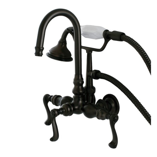 Wall-Mount Clawfoot Tub Faucet, Oil Rubbed Bronze, Tub Wall Mount