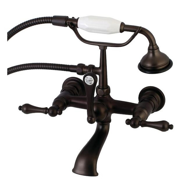 Wall-Mount Clawfoot Tub Faucet, Oil Rubbed Bronze, Tub Wall Mount