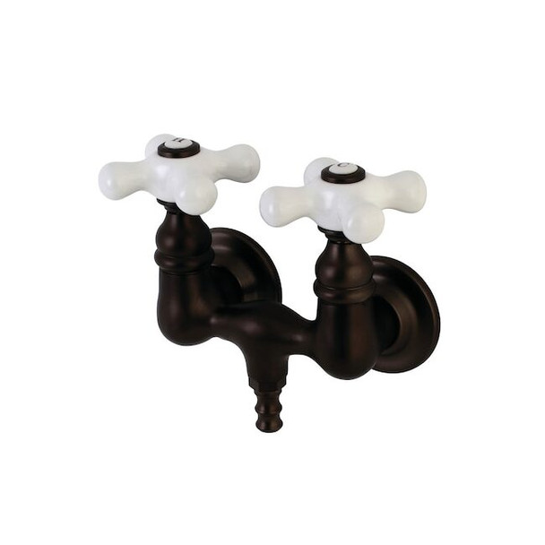 Wall-Mount Clawfoot Tub Faucet, Oil Rubbed Bronze, Tub Wall Mount
