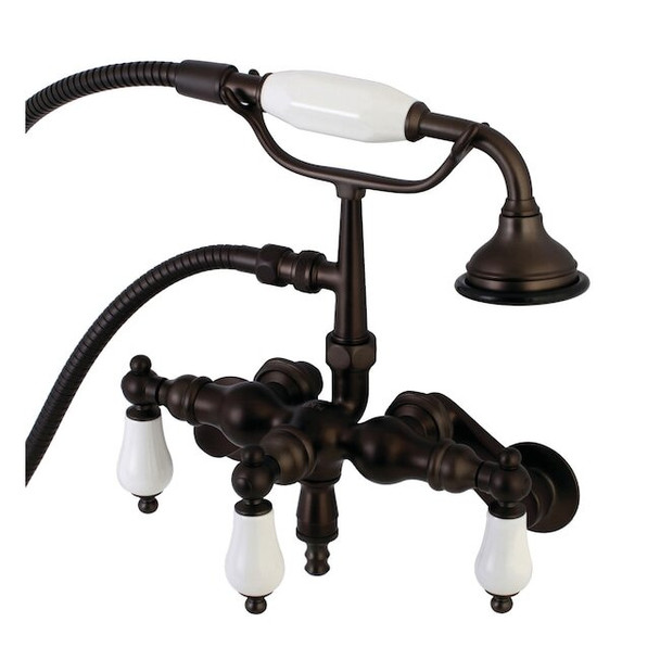 Wall-Mount Clawfoot Tub Faucet, Oil Rubbed Bronze, Tub Wall Mount