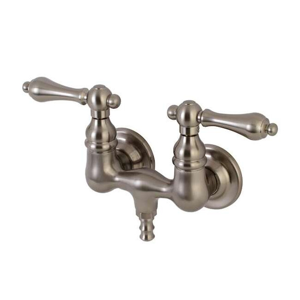 Wall-Mount Clawfoot Tub Faucet, Brushed Nickel, Tub Wall Mount