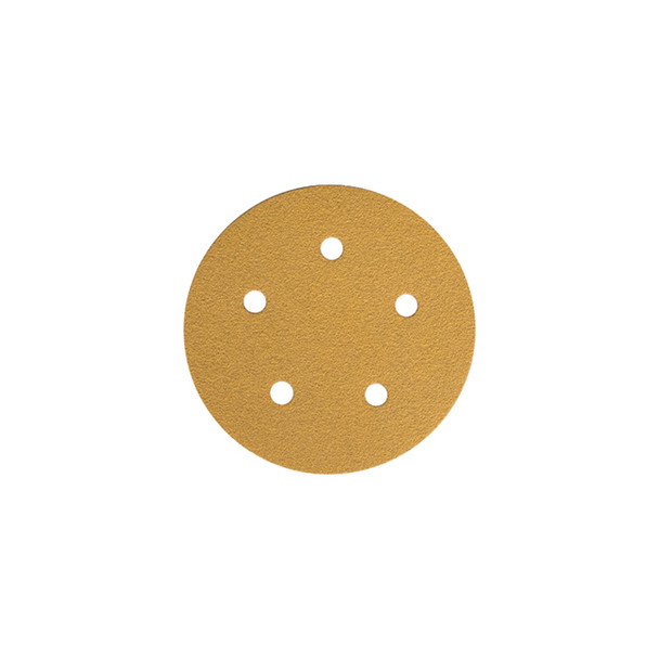 Mirka Bulldog Gold Soft Grip Disc, 6 Inch, 15 Holes, 800 Grit, 20 Count 23-645-800