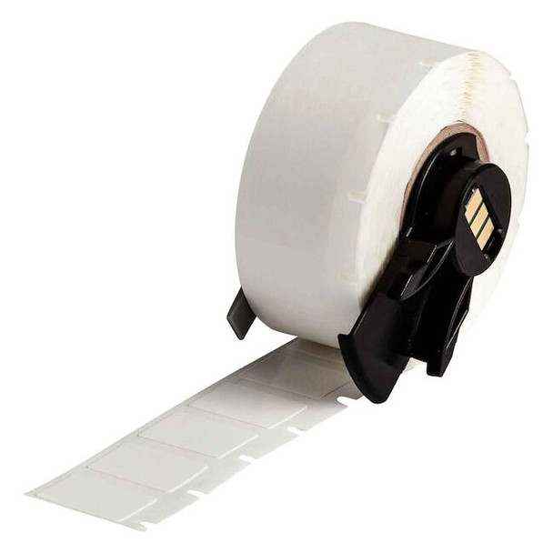 Brady Wraparound Label, White, Vinyl, 1/2 in W M6-11-498