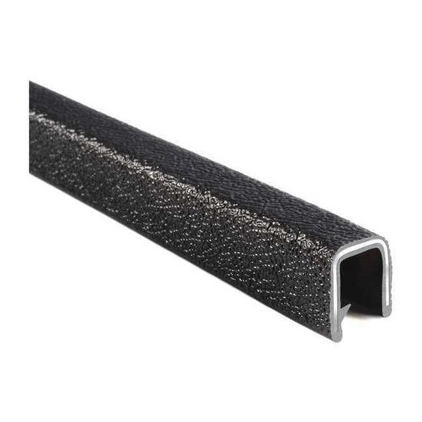 Trim Seal, PVC, Aluminum, 100 ft Length, 9/16 in Overall Width