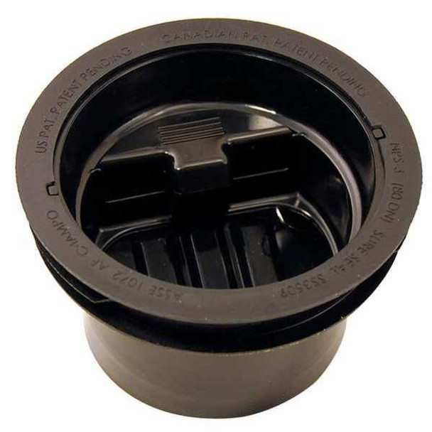 Rectorseal 3-1/2 Dia, HDPE, Black, Trap Seal, Drain Seal 97043