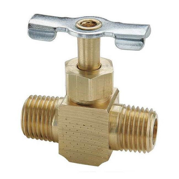 Parker Needle Valve,1/8 In.,Male Pipe-Male Pipe NV107P-2