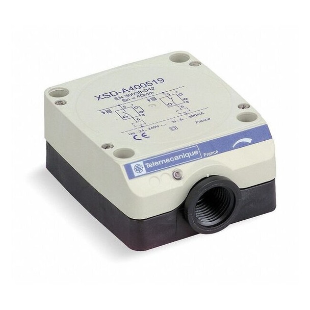 Inductive, Rectangular Proximity Sensor, Plastic, Bare Wire, 2 Wires, Unshielded