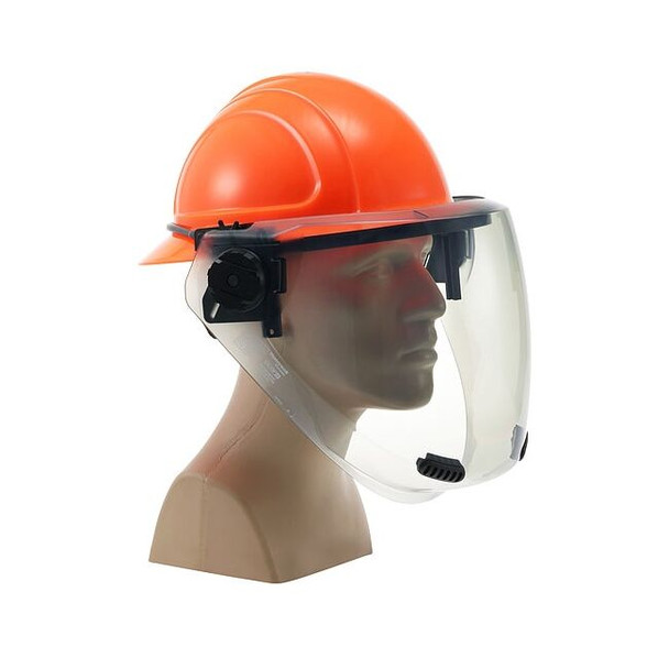 Salisbury Arc Flash Face Shield,12 cal/sq cm AS1200HAT-FB-PP