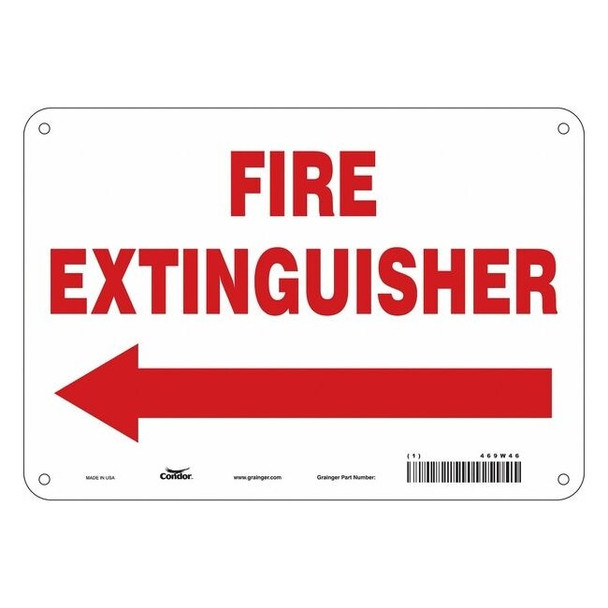 Safety Sign, 7 in Height, 10 in Width, Polyethylene, Vertical Rectangle, English