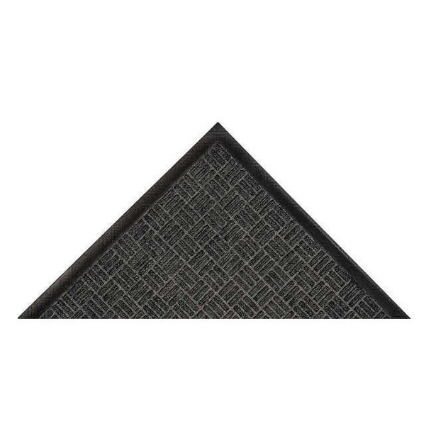 Entrance Mat, Polypropylene, 3/8 in Thick, Charcoal, 2 ft W x 3 ft L