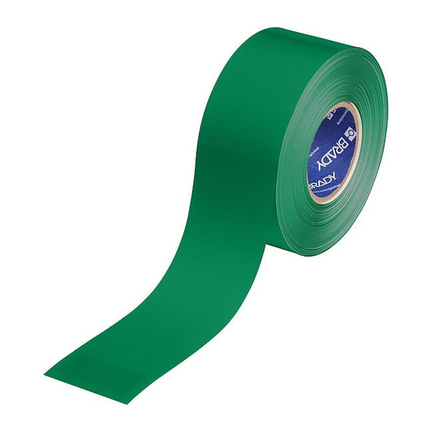 Brady Floor Marking Tape,Green,3"W,100ft 177031