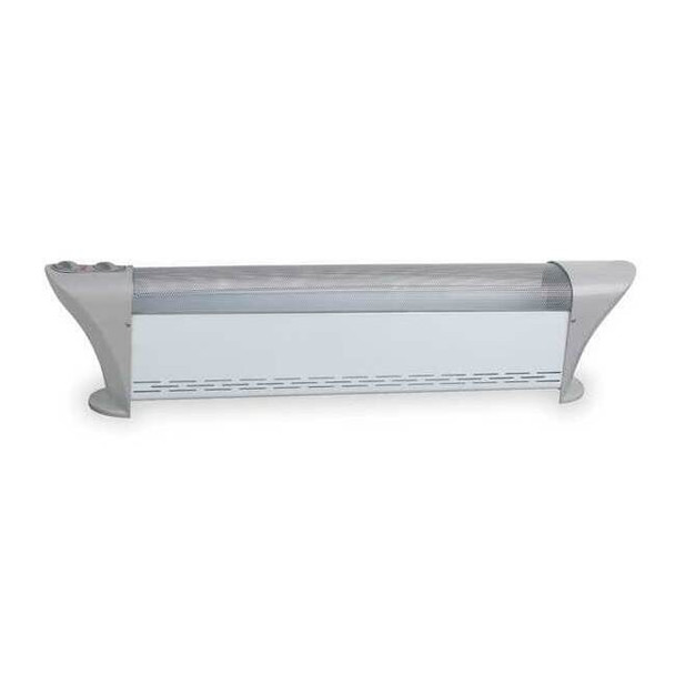 Electric Baseboard Heater, 1500W, 120V AC, 1 Phase, 5118 BtuH, Non-Oscillating