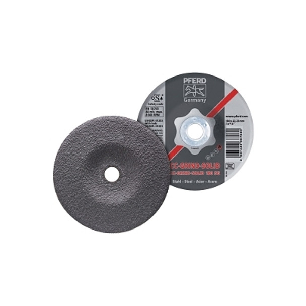 CC-GRIND®-SOLID Steel Grinding Disc, Ceramic, 4-1/2 in dia, 7/8 in Arbor, 24 Grit Pack of 10