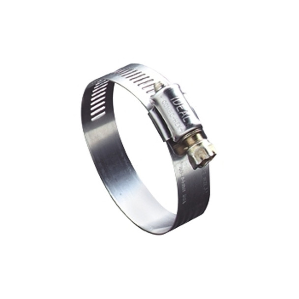 54 Series Worm Drive Clamp, 5/8" Hose ID, 1/2-1 1/16"Dia,201/301 Stainless Steel Pack of 10