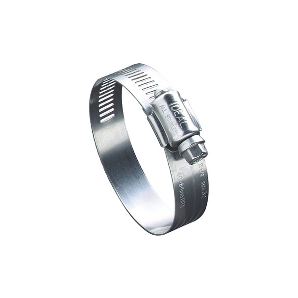 68 Series Worm Drive Clamp, 5/8" Hose ID, 1/2"-1 1/6" Dia, Stnls Steel 201/301 Pack of 10