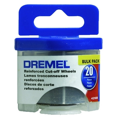 426 Fiberglass Reinforced Cut-Off Wheel, 1-1/4 in dia, 20 Pc