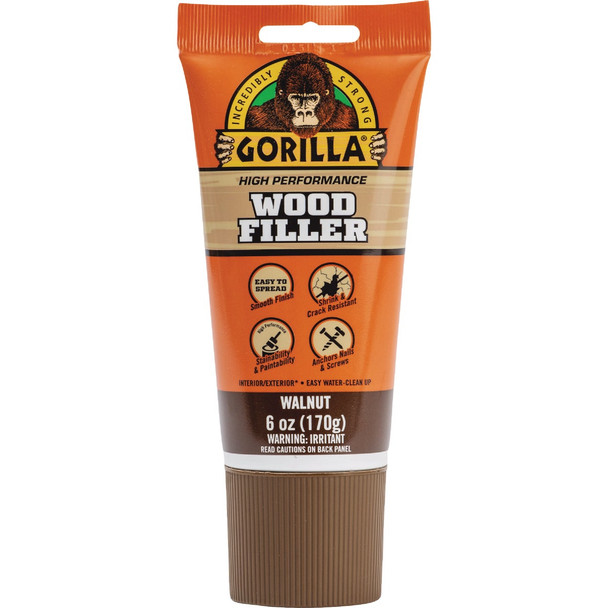 Gorilla 6 Oz. Walnut Wood Filler Tube 112126