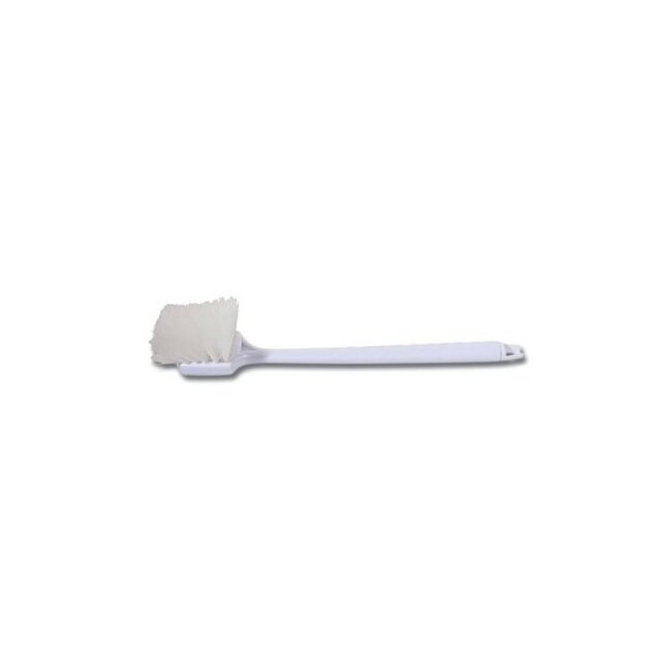 Utility Brush, 20 in  Block, 2 in Trim L, White Nylon Pack of 12