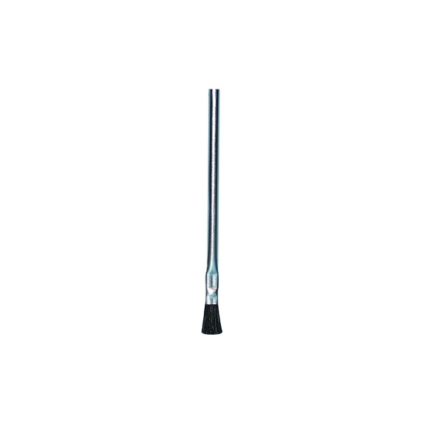 Tin Handle Acid Brush, 3/4 in Trim L, Stiff Black Horsehair, 5-3/4 in handle Pack of 144