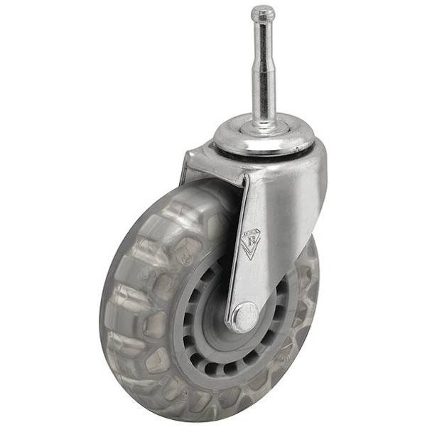 3" X 13/16" Non-Marking Pvc Swivel Caster, No Brake, Loads Up To 120 lb