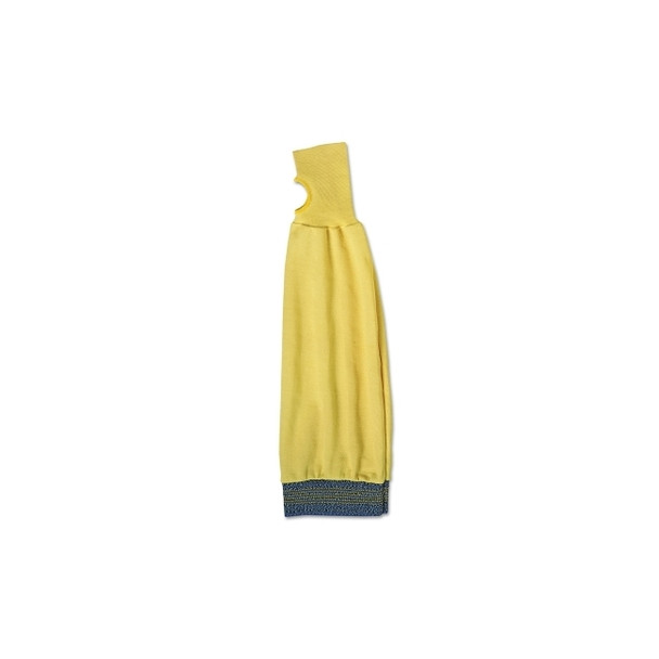 59-408 Medium-Duty Protective Sleeve, 22 in L, Elastic Band Closure, Yellow