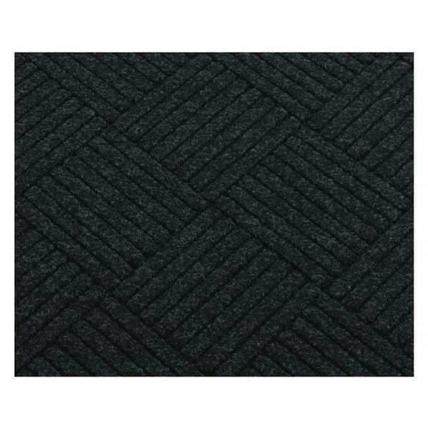Entrance Mat, Polypropylene, 3/8 in Thick, Charcoal, 2 ft W x 3 ft L