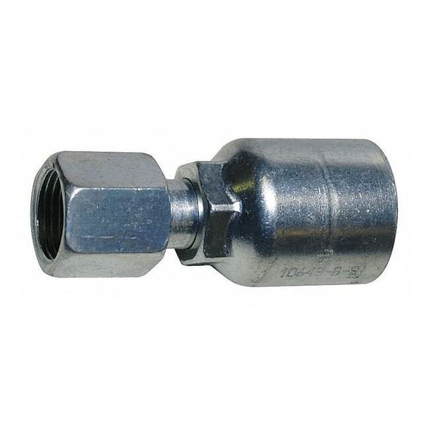 Parker Fitting,Crimp,Female JIC,Straight,1/4,5/16 Flare 10643-5-4
