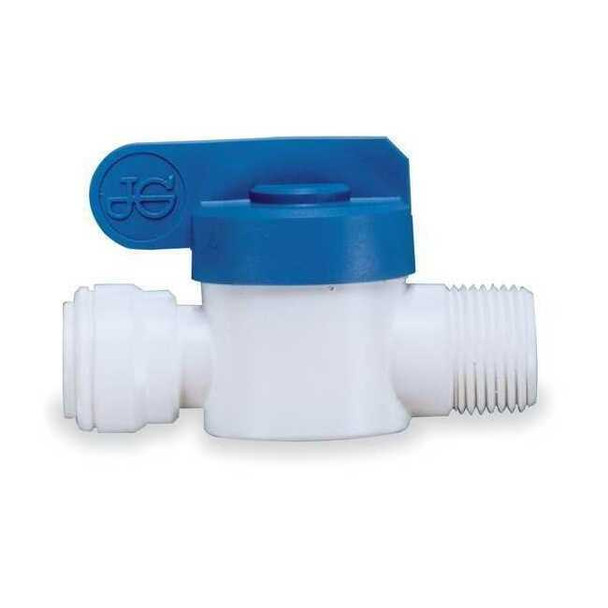 John Guest Manual 2-Way Ball Valve,NPT,Polypro,PK5 PPSV-010822-W