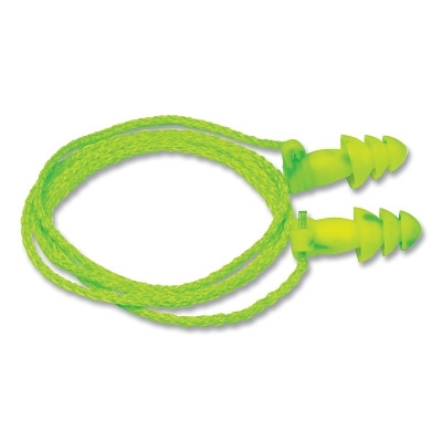 JETZ™ Reusable Earplug, TPE, Bright Green, Corded Pack of 50