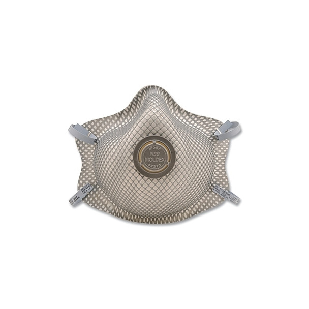 N99 Premium Particulate Respirator, Half Facepiece, 2-Strap, Medium/Large Pack of 10