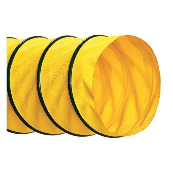 Hi-Tech Duravent Blower Hose with Cuffs,8 in. I.D.,6 psi 0615-0800-0566