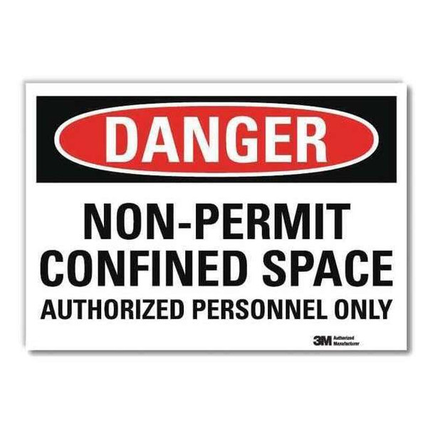 Lyle Danger Sign,14x10 In.,English, U1-1007-RD_14X10 U1-1007-RD_14X10