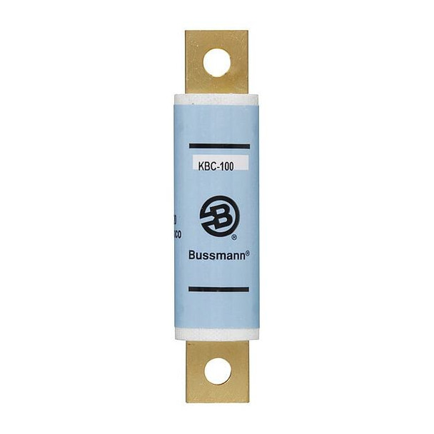 Eaton Bussmann Semiconductor Fuse, 100A, Fast-Acting, 600V AC, Bolt-On KBC-100