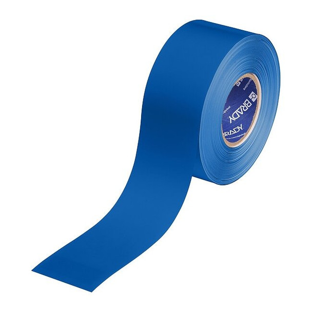 Brady Floor Marking Tape,Blue,3"W,100ft 177023