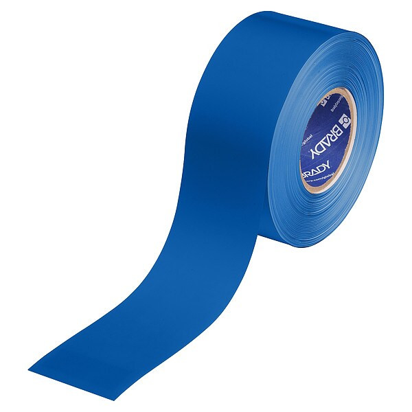 Brady Floor Marking Tape,Blue,3"W,100ft 177023