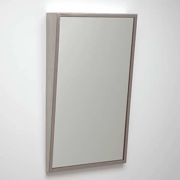 36 in "H x 24 in "W, Fixed Tilt, Framed Mirror ADA, Glass