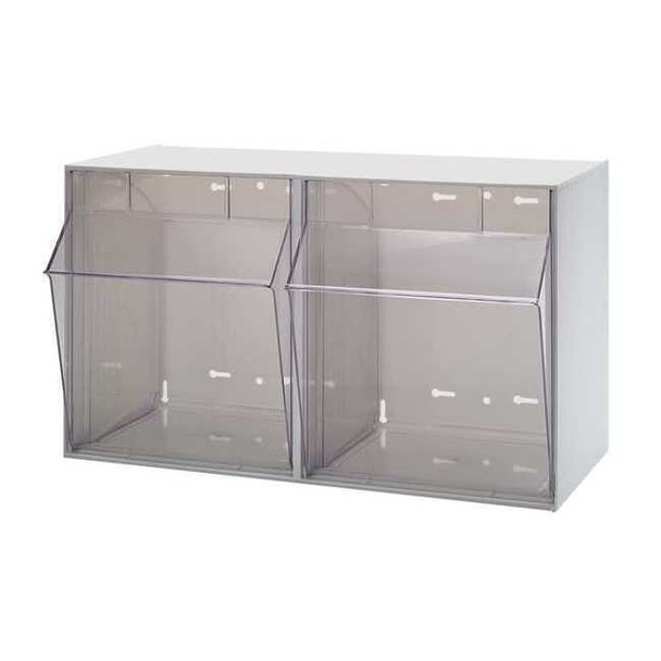 Quantum Storage Systems Tip-Out Bin,White,Unfinished,13 7/8 in QTB302WT